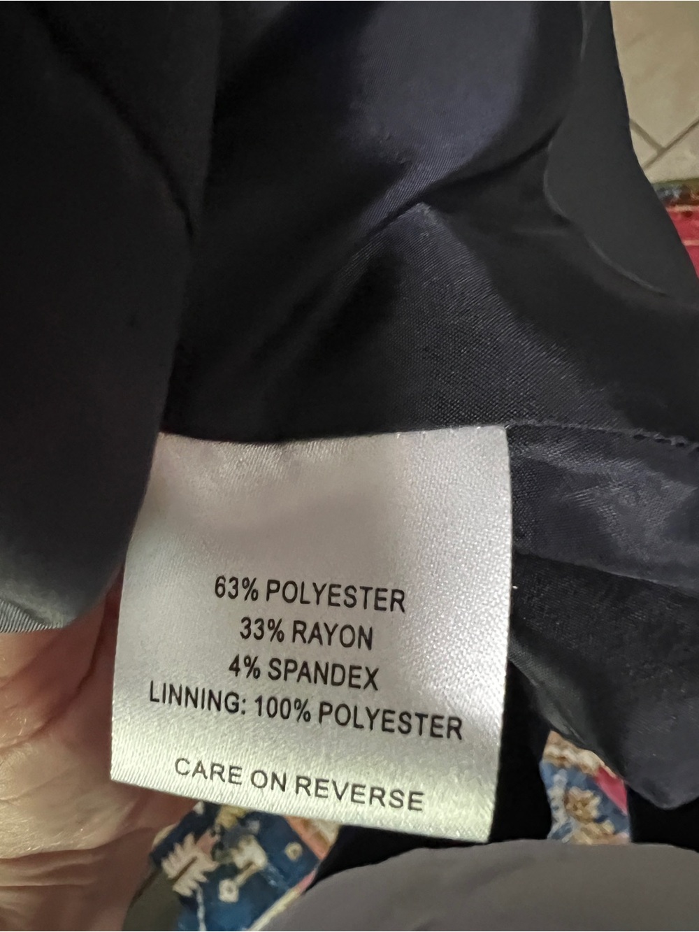 Calvin Klein Black Single-Button Tailored Blazer - Picture 4 of 4